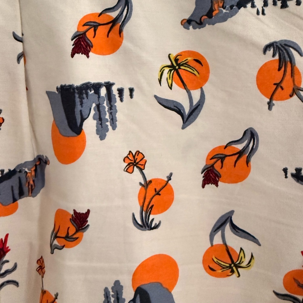 The North Face Orange and Blue Patterned Shirt - Picture 4 of 4